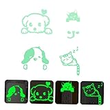 VICASKY 4stücke Leuchtende Wandaufkleber Dekorative Lichtschalter-sticker Für Wohnzimmer Schlafzimmer Und Küche Für Einfache Montage Und Gute Sichtbarkeit Bei Nacht