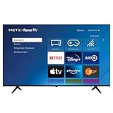 METZ Blue Roku TV, 4K UHD Smart TV, 55 Zoll, 139 cm, Fernseher mit Triple Tuner, mit WLAN, LAN, HDMI, USB, HDTV