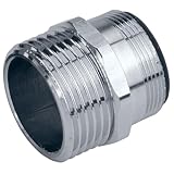 Gardena Perlstrahl-Gewindeadapter: Adapter zum Anschluss des Gardena Systems an Indoor-Wasserhähne mit Perlstrahlkopf, M 24 x 1 und 26,5 mm (G 3/4)- Außengewinde (18209-20)