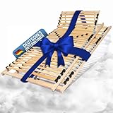 Coemo 2 STK. Lattenrost Ergo 80x200 cm | 7-Zonen Kopfteil verstellbar Härtegrad 5-Fach Doppelpack auch für Bettgröße 160x200 cm