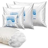 Füllwatte für Kissen; Flauschiges Polyester Füllmaterial Stopfmaterial; Kissenfüllung Stofftier- & Bastelwatte; Öko-Tex Zertifiziert (0,25 Kg.)