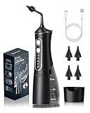 Ohrenschmalz Entferner Ohrenreiniger, Elektrischer Ohrreiniger für Erwachsene Kinder, IPX7 Wasserdicht Ear Cleaner mit 4 Modi & DIY Wasserdruck Ohrenspülung - Ohrendusche Set mit 4 Ohr Tipps (Schwarz)