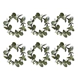 6 Stück Serviettenringe, Handgewebte Blätter Serviettenringe, Wiederverwendbar für Familientreffen, Weihnachten, Erntedankfest, Picknick, Party, Hotel, Dekoration