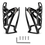 TUIORAN Flaschenhalter Fahrrad Getränkehalter Set (2er-Pack) Hergestellt aus hochfestem unzerbrechlichem PC-Kunststoff Trinkflaschenhalter Flaschenhalterung Inkl. Schrauben und Montagewerkzeug