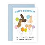 Central 23 Unhöfliche Geburtstagskarte für Männer – EIN PAAR SCHÖNE BALLONS ZU DEINEM GEBURTSTAG – lustige Geburtstagskarten für Ihn Mann – freches Geschenk für Freunde
