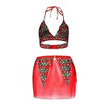 SKTIISN Babydoll mit bügel Damen Sexy Lack Dessous Frauen sexy sexy Dessous Damen für sexy Set Strapse schwarz Dessous übergröße Leoparden Dessous Dessous Set e wattierte Bustiers Dessous Sexy