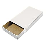 Rayher Hobby 8147000 Streichholzschachteln, groß, blanko, leer, weiß, 12 Pappschachteln zum Basteln und Dekorieren, Größe 11 x 6,5 x 2 cm