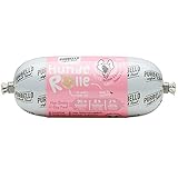 PURBELLO Hunde-Rolle Pute mit Brokkoli & Kartoffeln - Monoprotein Hundefutter mit hohem Fleischanteil - Nassfutter für Hunde - Hundewurst schnittfest & getreidefrei - 8 x 200 g