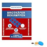 Pafnisoin 8 Stück Brotkäfer Falle Brotkäfer Bekämpfen Pheromonfalle gegen Brotkäfer Teppichkäfer Bekämpfen