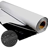 Folienkönig® Silofolie 6x6m in Rolle - GRÖßE WÄHLBAR! Poolplane rechteckig, Abdeckplane, Abdeckfolie, Gartenfolie, Siloplane, Farbe: Schwarz/Weiß