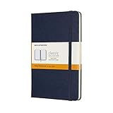 Moleskine QP050B20 Klassisches Notizbuch, Hardcover, liniert, mittelgroß, Saphirblau