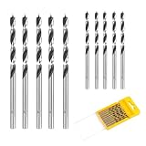 3mm Holzbohrer Set 10 Stück Langer Schneckenbohrer Spiralbohrer Professional Holzbearbeitung für Weichholz und Hartholz