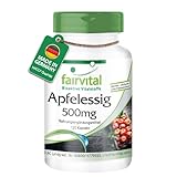 Fairvital | Apfelessig Kapseln - 120 Kapseln - 500mg Apfelessig pro Kapsel -VEGAN - HOCHDOSIERT