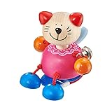 Selecta 61065 Kitti, Kinderwagenspielzeug mit Klettverschluß, 9 cm, mehrfarbig