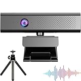 VISIXA® Videokonferenzsystem – Webcam mit Mikrofon und Lautsprecher - Tripod Weites Sichtfeld Anti-Vibration-Clip Plug&Play Konferenzkamera - Full HD Webcam 1080p Camera 30FPS Kamera