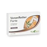 Aura Natura - VenenRetter Forte - 9-fach-Nährstoffkomplex mit Pflanzen-Extrakten, Vitaminen und Mineralien - 30 Tabletten