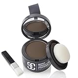 Ansatzpuder, Haar-Concealer Haarverdichtung für Frauen und Männer, Haaransatz Ausbessern & Kaschiert Sofort Haarausfall,Touch Up Haarpulver für dünnes Haar für Frauen (Mittelbraun, 4g)