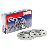 H&R DR-System Spürverbreiterungsatz 6mm pro Achse - Lochkreis 5x112 - Mittenzentrierung 66,5mm - System M14x1,5 - kompatibel mit Audi/Chrysler/Mercedes, Silber