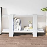 Mhdvray Weißes Bücherregal 100x30x51 cm aus Holzwerkstoff, klassisches Modernes Design platzsparend für kleine Räume, mit Ablage für Wohnzimmer, Schlafzimmer & Büro