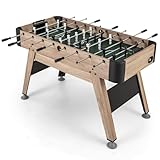 COSTWAY Tischkicker, Kickertisch inkl. 2 Bälle & 26 Kicker & 2 Punktezähler, Fußballtisch mit Höhenverstellbare Füße, Robuster Tischfußball Spieltisch für Erwachsene und Kinder, 117 x 67,5 x 84,5 cm