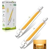 DafuDaGui R7S LED 78mm 10W dimmbar Kaltweiß 6000K - Direkter 100W Halogenersatz, 1000LM CRI85, 360° flimmerfrei,90% sparsamer, 2er Pack