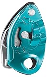 PETZL - Sicherungsgerät GRIGRI - Blockierunterstützung durch Klemmnocken, Blau, Kompatibel mit Allen dynamischen Einfachseilen von 8,5 bis 11 mm