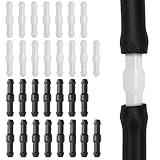 UENXRXE 30 Stück Schlauchverbinder 4Mm, Auto Schlauchverbinder Universal,Verbinder Scheibenwaschanlage Schlauch,Spritzwasserschlauch Adapter,Isolierschlauch,Unterdruckschlauch,Fur Auto(Schwarz/Weiß)