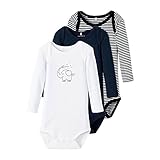 NAME IT Unisex Baby Nbnbody 3p Y/D Core Noos Schlafanzug, Dark Sapphire, 80 EU