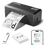 ByteCintia Bluetooth Etikettendrucker, DHL Thermodrucker 4x6 Ettikettendrucķer, Ettikettendrucķer Label Printer für iOS, Android, Windows & Mac, Kompatibel mit Shopify, Amazon, Royal Mail, Ebay, USPS