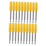jojofuny 50 Stück Beschriftungsmesser Klinge Vinyl Plotterschneider Wolfram Stahl Yellow