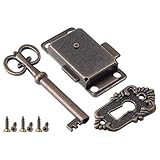 Namvo Antike Schranktürschloss-Sets, Antikes Schrankschloss mit Schlüssel, Vintage-Schranktürschloss für Kleiderschr?nke, Schr?nke, Schubladen, Kisten