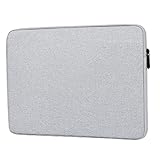 POPETPOP 15 Laptop-Handtasche Laptoptasche Schoß gepolstert schlank Abteil Fall Dame laptop schutzfolie laptop bag Portable computer tote bag Laptop protector Notebook-Handtasche Light Grey