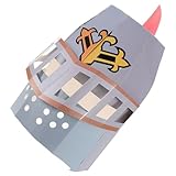 CALLARON Ritterhelm Papiermaske für Diy Bastelset für Mottopartys Kreative Masken für Karneval und Fasching Sicher und Atmungsaktiv