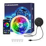 MeLphi 5m 90 Lichtset TV-Hintergrundbeleuchtung integrierter USB 5V TV-Hintergrundbeleuchtung Atmosphäre Bluetooth-Lichtleistenset