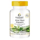 Aloe Vera Kapseln - vegan & hochdosiert - Aloe Vera Extrakt 200:1 - entspricht 4000mg Aloe Vera - 100 Kapseln | Warnke Vitalstoffe