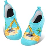 WAWSAM Kinder Strandschuhe Jungen Schwimmschuhe Aqua Schuhe Wasserschuhe Aquaschuhe Schnell Trocknend Barfuss Schuh für Kinder Beach Pool