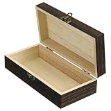 SOIMISS 3er-box Rechteckige Vintage Schmuckschatulle Reise-schmuck-organizer Dekorativ Ring Geben Deckel Vintage Lagerung Streichhölzer Klar Halter Heim Luftdicht Natürliches Holz Coffee