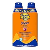 Banana Boat Ultra Mist Sport Performance Bread Spectrum Sun Care Sonnenschutzspray – Doppelpack – LSF 50, 2 Stück