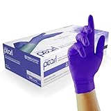 Unigloves Kobalt Pearl Nitril-Untersuchungshandschuhe - vielseitig einsetzbar, puderfreie und latexfreie Einweghandschuhe - Box mit 100 Handschuhen, Kobalt, Klein (GP1012)