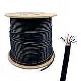 Glac Store Cat 5e LAN-Kabel für den Außenbereich, 8 Leiter 24AWG, 1000 Mbps, 4 verkabelte Paare, doppelte PE/LSZH, Schwarz, 100 m oder 305 m (305 m)