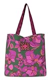 Oilily Romy Reversible Shopper Sketchy Flower Forrest Green