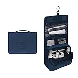 Bansga Kulturtasche zum Aufhängen | Faltbarer Reise Kulturbeutel mit Tragegriff | Multifunktionale Toilettentasche, platzsparende Kosmetiktasche, Waschtasche, Waschbeutel für Herren, Damen