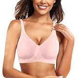 BH Damen Ohne Bügel, Push Up Bralette Damen Gepolstert, Seamless Bustier Schwarz Mit Tiefer V-Ausschnitt Bügelloser Nahtloser BHS Skiny Bra Unterstützung Unterwäsche Damenbh Büstenhalter