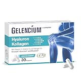 GELENCIUM® Hyaluron Kollagen | Hochmolekulare Hyaluronsäure & Typ II Kollagen | Hohe Bioverfügbarkeit | Mit Mikronährstoffen für gesunde Gelenke | Apothekenqualität | 30 Kapseln