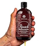 Grüne Valerie Massageöl Rausch mit Mandel & Vanille 100ml – Hochwertiges Öl für Muskelentspannung & genussvolle Paarmassagen, intim geeignet – Edles Qualitätsöl aus Italien, dermatologisch getestet