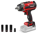 Einhell Professional Akku-Schlagschrauber IMPAXXO 18/450 Power X-Change (18 V, 450 Nm, 3 Leistungsstufen, Brushless, 1/2'-Aufnahme, inkl. Nuss-Set, ohne Akku)