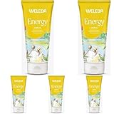 WELEDA Bio Energy Duschgel vegan - Naturkosmetik Aroma Shower Duschseife für Frauen & Männer mit Ingwer/Zedernholz Duft, Natürliche Hautpflege Dusche zur Reinigung von Gesicht & Körper (1x 200ml)