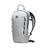 Mammut Neon Light | Kleiner Outdoor Rucksack, Wanderrucksack für Damen und Herren, Leichter Sportrucksack, Zum Trekking und Klettern, Trinksystem-Kompatibel, Wasserabweisend | Platinum, 12 Liter