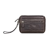 STILORD Herren-Handgelenktasche aus Echtleder braun - Vintage Männer-Handtasche - Retro Ledertasche - Leder-Herren-Organizer 'Pax'