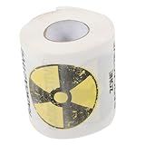 Beaupretty Toilettenpapier mit Warnsymbol Bedrucktes Wc Papier Originelles Party Dekorationspapier Leicht und Vielseitig für Zuhause Büro und Restaurant Geeignet